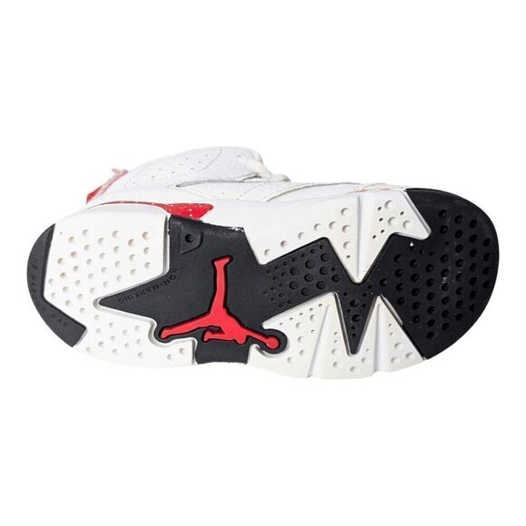 NIKE Air Jordan Retro 6 'Red Oreo' TD Sneakers Size 7C - Picture 7 of 7